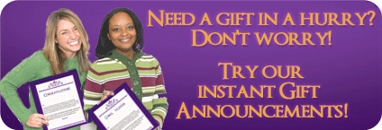 Instant Gift Announcements